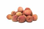 Bunch Of Lychee Fruits Stock Photo