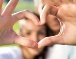 Young Couple Having Fun In A Park Stock Photo