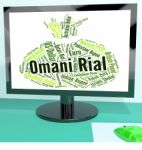 Omani Rial Indicates Forex Trading And Banknote Stock Photo