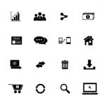 Icon Set Stock Photo