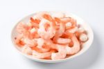 Shrimp Fresh Seafood On White Background Stock Photo