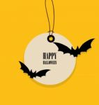 Happy Halloween. Sale Coupon, Voucher And Tag Stock Photo