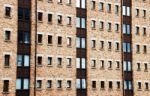 Brick Building Facade Stock Photo