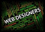 Web Designers Showing Websites Net And Network Stock Photo