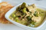 Thai Green Chicken Curry Stock Photo