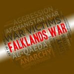 Falklands War Means Warfare Fight And Fighting Stock Photo