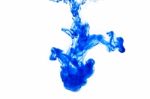 Blue Ink Drop Stock Photo