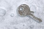 Frozen Key Stock Photo