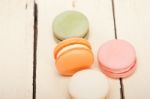 Colorful French Macaroons Stock Photo