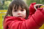 Little Girl Crying Stock Photo