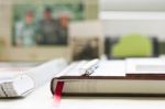 Desk Stock Photo