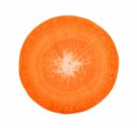 Slice Of Carrot Isolated On The White Background Stock Photo