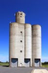 Storage Silos Stock Photo