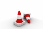 Traffic Cones Stock Photo