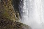 Beautiful Photo Of The Amazing Niagara Falls And The Rocks Stock Photo