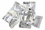 Foil Package Bag Isolated On White Stock Photo