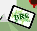 Brl Forex Represents Brazil Real And Coin Stock Photo