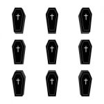 Halloween Coffin Icon Set Stock Photo