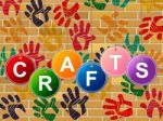 Crafts Craft Indicates Artistic Artist And Draw Stock Photo