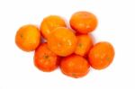 Wet Clementines Fruits Stock Photo