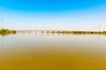 Bridge At The River Nile In Dongola In Sudan Stock Photo