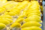 Durian Lobe King Of Fruit Stock Photo