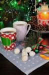 Sweets With Coffee Mug Stock Photo