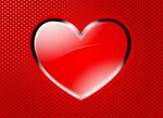 Beautiful Glossy Heart Stock Photo