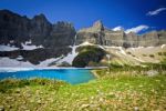 Mountain With Lake Stock Photo