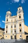 The Collegiate Church Of St Michael In Mondsee Stock Photo