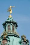 Statue Of Fotuna On Top Of The Charlottenburg Palace In Berlin Stock Photo