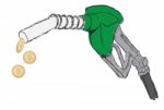 Gas Pump Nozzle Design Stock Photo