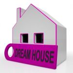 Dream House Home Shows Purchase Or Construct Perfect Property Stock Photo