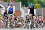 Cyclists Participating In The Velethon Cycling Event In Cardiff Stock Photo