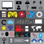 Web Icon Set  Illustration  Stock Photo