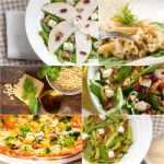 Healthy And Tasty Italian Food Collage Stock Photo