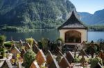 Well Kept Graveyard At The Maria Hilf Pilgrimage Church In Halls Stock Photo