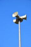 Loudspeaker Column Stock Photo