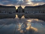 Miroir D'eau At Place De La Bourse In Bordeaux Stock Photo