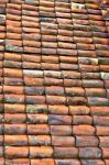 Clay Roof Tiles Stock Photo