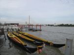 Both On River And Thailand Asia In Bangkok Stock Photo