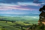 Val D'orcia, Tuscany/italy - May 21 : Farmland In Val D'orcia Tu Stock Photo