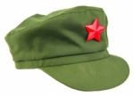 Red Star China Cap Stock Photo