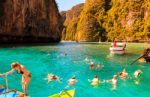 Phi-phi Island, Krabi, Thailand - November 11, 2016: Speed Boat Stock Photo