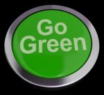 Go Green Button Stock Photo