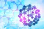 Molecules Background Stock Photo