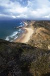 Coastline Area Of Sagres, Portugal Stock Photo