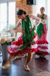 Calahonda, Andalucia/spain - July 3 : Flamenco Dancing At Calaho Stock Photo