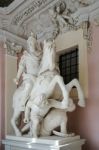 Statue Of Jan Iii Sobieski At The Wilanow Palace In Warsaw Stock Photo