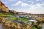 Olhos D'agua, Algarve Stock Photo